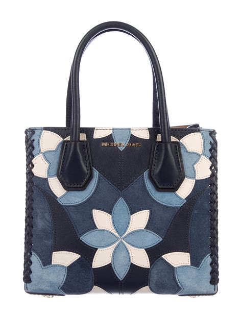 michael kors blue flower purse|blue michael kors backpack purse.